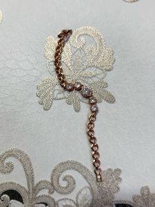 Rose Gold Bracelet with Crystals