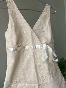 sale! Floral Embroidered Wrap Dress