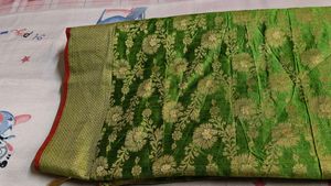 Elegant Green Banarasi Silk Saree
