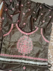 Embroidered Silk gown