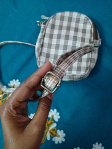 Cute Plaid Crossbody Bag
