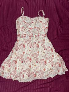 Boho Floral Print Mini Dress