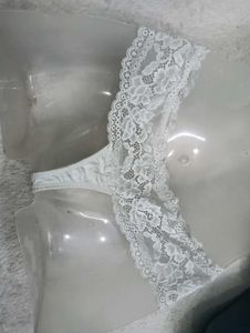White Lace Trim ♥️♥️Thong Panty