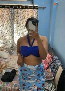 blue top for beach wear