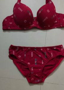 Red VOGUE Bra &amp; Panty Set
