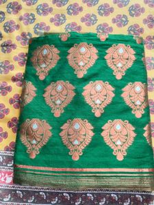Elegant Green handloom Style Saree all over work