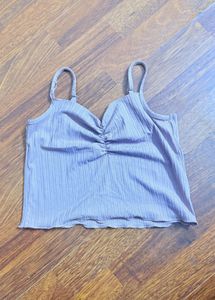Ruched Spaghetti Strap Tank Top
