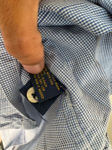 Ralph Lauren Blue Short Sleeve Button-Up Shirt