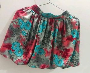 Floral Mini Skirt