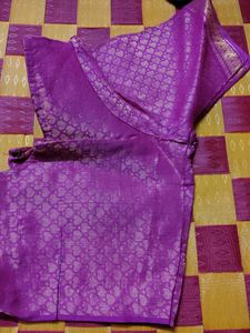 Vibrant Purple Silk Blouse
