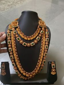 South Indian bridal set copper polish (Geru shade)