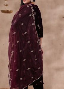 Embroidered Straight Kurta Set