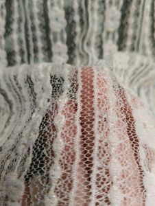 Sheer Lace Cardigan with Ruffles