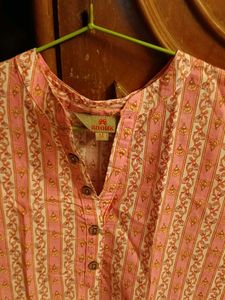 Pretty Pink Printed Kurta