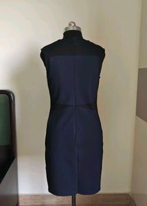 Navy blue &amp; black formal dress