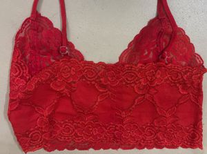 Red Lace Bralette