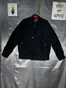 Black Men's suede leather  Jacket