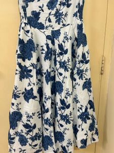 Lazo store Blue Floral Midi Dress