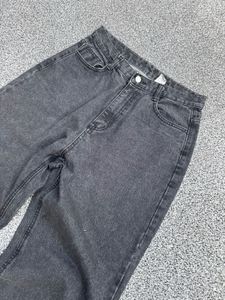 Charcoal wash Wide Leg Jeans