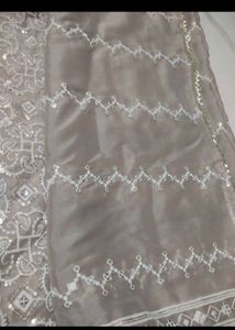 Elegant Silver Lehenga Choli Set