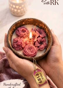Artisan Floral Coconut Candle