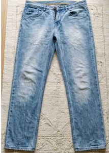 Men's Light Wash Slim Fit Jeans