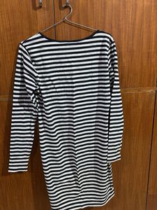 Striped Long Sleeve Mini Dress