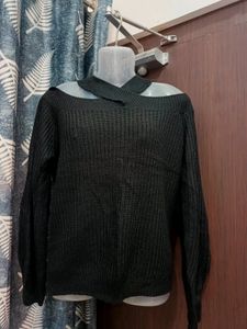 Party Wear Black Sweater
