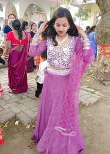 Beautiful Purple Lehenga Choli Set
