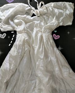 White korean Mini Dress