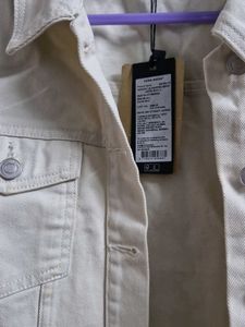 Vero moda Cream Denim Jacket