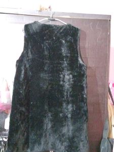 Faux Half Stylish Black Coat cum Fur outer