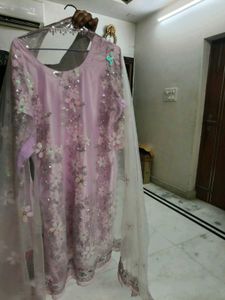 Stunning Lavender Kurta Set with Dupatta