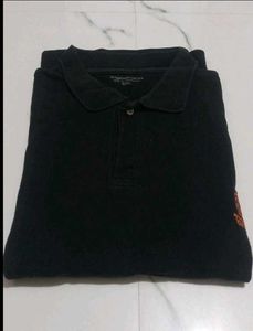 Men's Black  5xl Polo T-Shirt