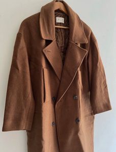 Oversized double breasted coat