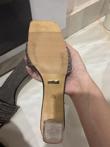 Sparkling Embellished Flat Sandals