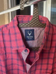 Allen Solly Slim Fit Checkered Shirt
