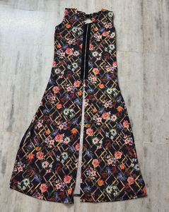 Printed Indo-Western Slit Kurta