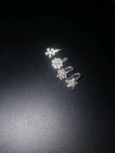 Sparkling Floral Stud Earrings