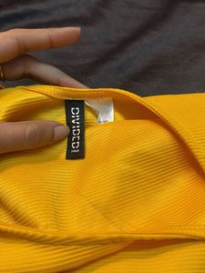 Chic Yellow Skater Dress