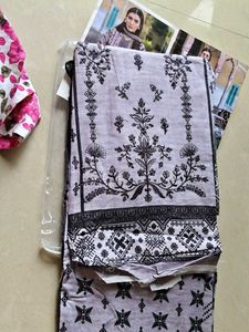 Embroidery work cotton dress material