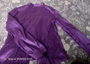 Purple Satin shirt