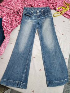 Women's Blue Flare Jeans