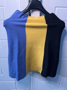 Color Block Knit Skirt