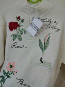 NEW Christian Dior Embroidered Sweater