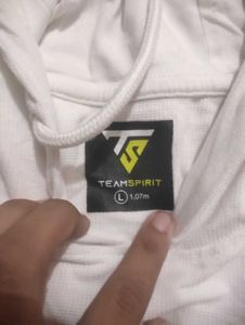 Men's White Graphic Hoodie