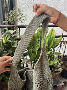 Crochet Hobo Bag - Handmade