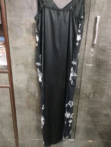 Black Night Gown With Shrug