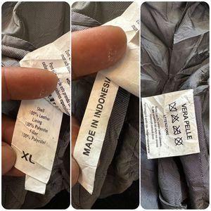 Men's Black Leather Bomber Jacket