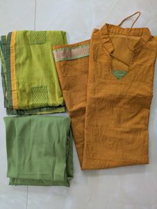Stylish Mustard Kurta Set